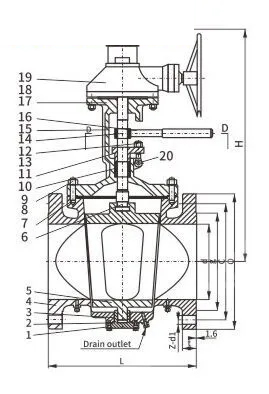 ASTM A216 WCB Lift Plug Valve, API 6D, API 599, 8 IN, CL400