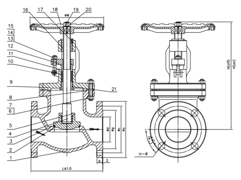 Bolted Bonnet Globe Valves, BS 1873, A216 WCB, 4 Inch, CL300