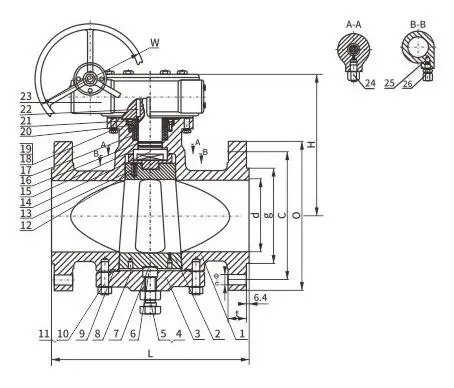 Carbon Steel Lubricated Plug Valve, A216 WCB, 36 Inch, CL300