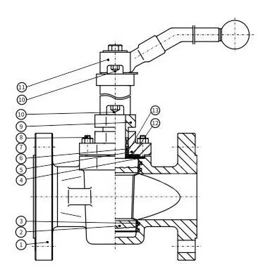 Extended Stem Plug Valve, API 599, A890 4A, 2 IN, 150 LB