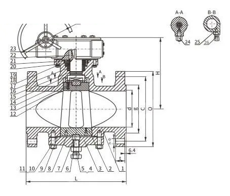 Inverted Type Plug Valve, API 6D, A216 WCB, 12 Inch, 600 LB