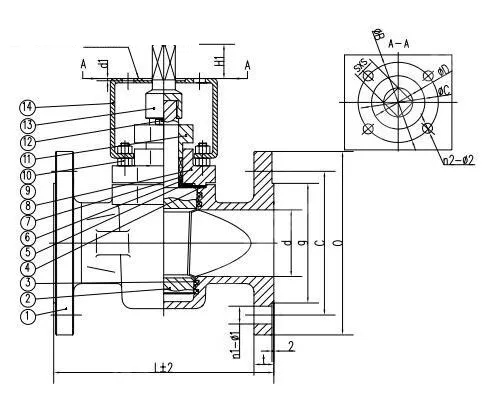Pneumatic Actuated Plug Valve, API 599, CF8, DN50, PN16