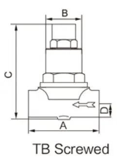 ASTM A105 Bimetallic Steam Trap, EN 26704, DN15, PN16, 1/2 IN