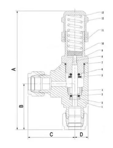 ASTM A182 F304 Safety Valve, DN8, PN350, Card Sleeve Joint