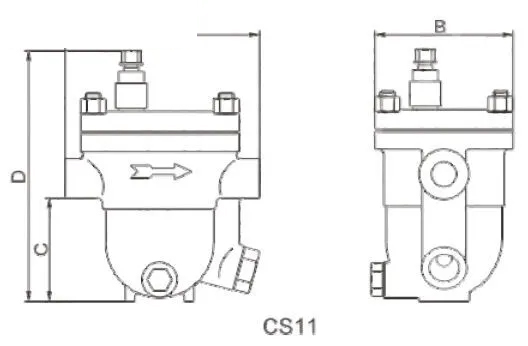 ASTM A216 WCB Free Float Steam Trap, ISO 6552, DN25, PN16