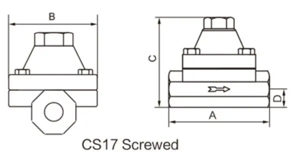 Bimetallic Steam Trap, EN 26704, ASTM A216 WCB, DN15, PN16