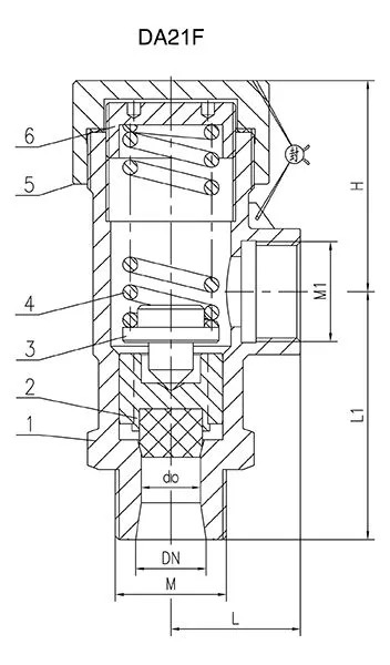 Cryogenic Safety Valve, A351 CF8, DN20, PN16, Threaded Ends