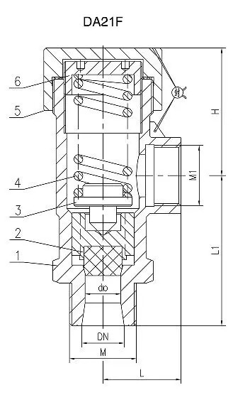 Low-temperature Safety Valve, A351 CF8, DN20, PN16, 1 Inch
