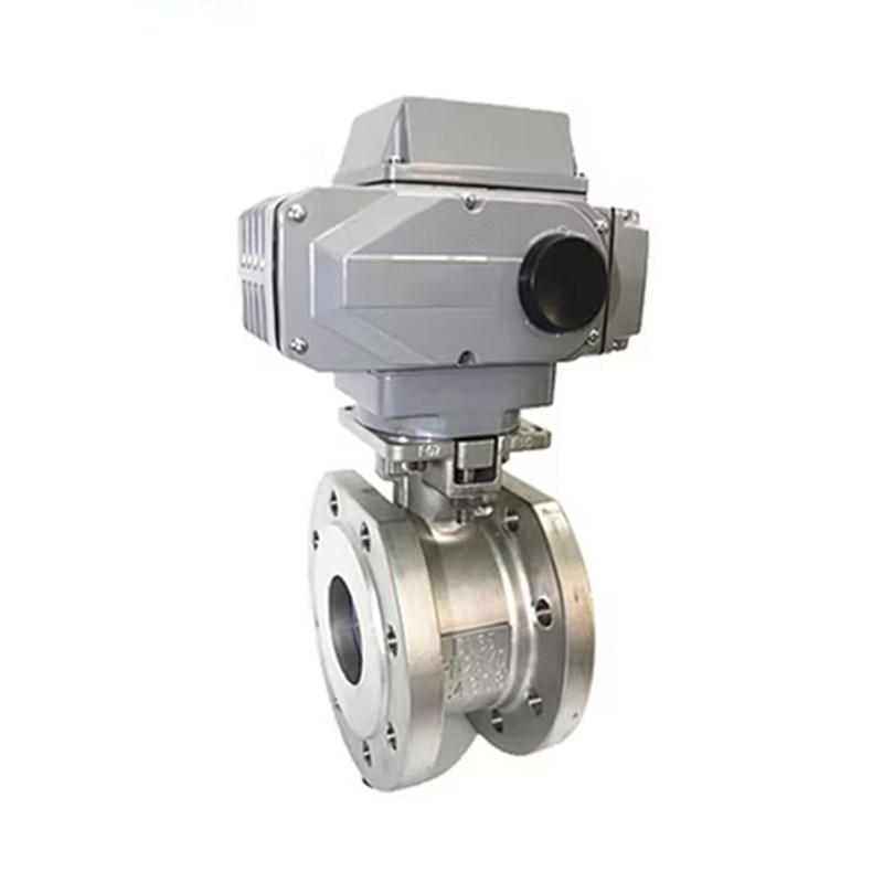 1/2"-4" Quick Switch Electric Ball Valve Stainless Steel Motorized Actuator Smart Industrial Flow Control DIN Standard
