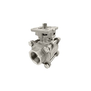 1000 WOG Ball Valves, ASTM A351 CF8, 1-1/2 IN, 3PC, Threaded