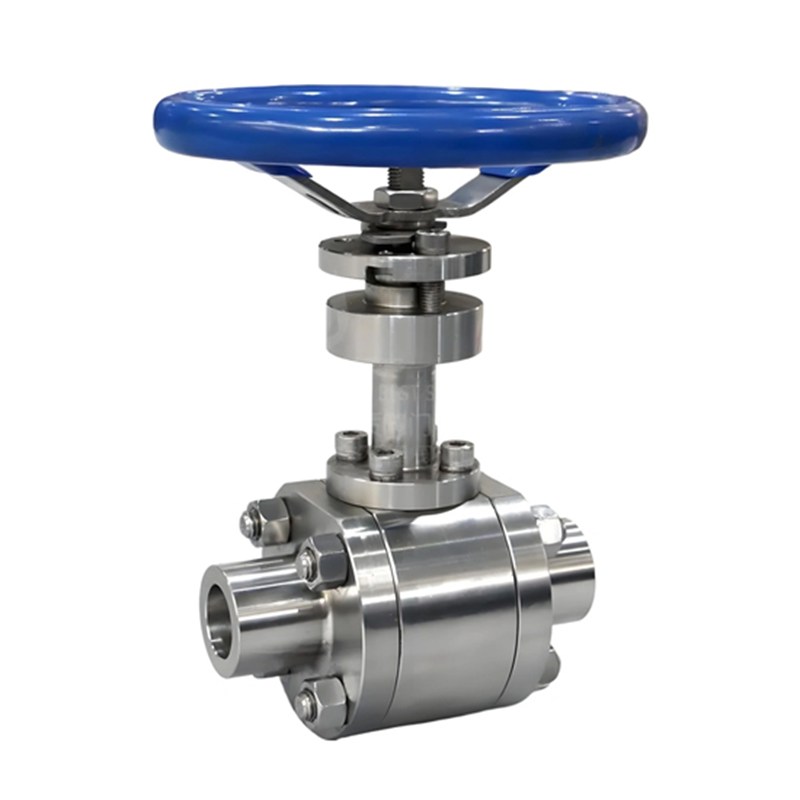 3PC Cryogenic Ball Valve, A182 F316, CL800 LB, Extended Stem