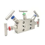 5 Way Manifold Valve, SS 316, 1/2 Inch, 6000 PSI, FNPT Ends