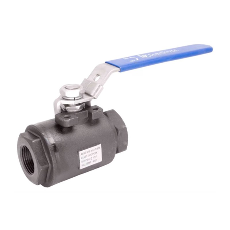 5000 PSI Ball Valve, ASME B16.34, A105, 1/2 Inch, 2 PC, FNPT