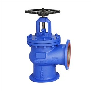 Angle Bellows Sealed Globe Valve, DIN 3356, GS-C25, DN300, PN16