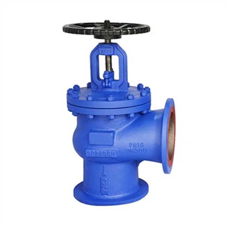 Angle Bellows Sealed Globe Valve, DIN 3356, GS-C25, DN300, PN16