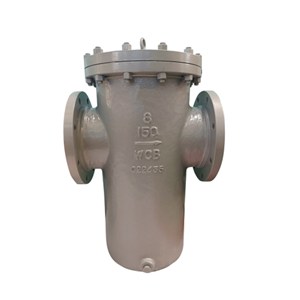 ANSI B16.34 Basket Strainer, ASTM A216 WCB, 8 IN, CL150, RF