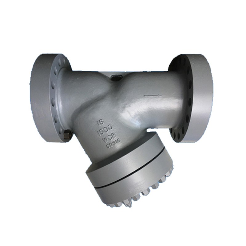 ANSI B16.34 Y Strainer, ASTM A216 WCB, 16 Inch, CL1500, RTJ