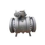 API 6D Trunnion Ball Valve, ASTM A216 WCB, 16 IN, 600 LB, RF