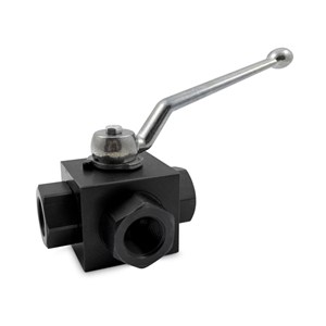 ASTM A105N Hydraulic Ball Valve, 3-Way, ASME B16.34, 6000 PSI