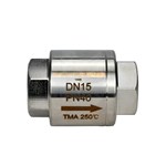 ASTM A182 F304 Vertical Check Valve, SS, DN15, PN40, NPT