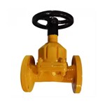 ASTM A216 WCB Diaphragm Valve, BS 5156, 6 IN, Fluorine Lined