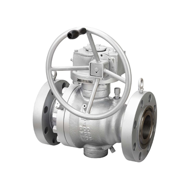 ASTM A216 WCB Trunnion Ball Valve, API 6D, 4 IN, CL900, RF