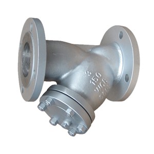 ASTM A216 WCB Y Strainer, ASME B16.34, SS 304 Screen, 3 IN, CL150