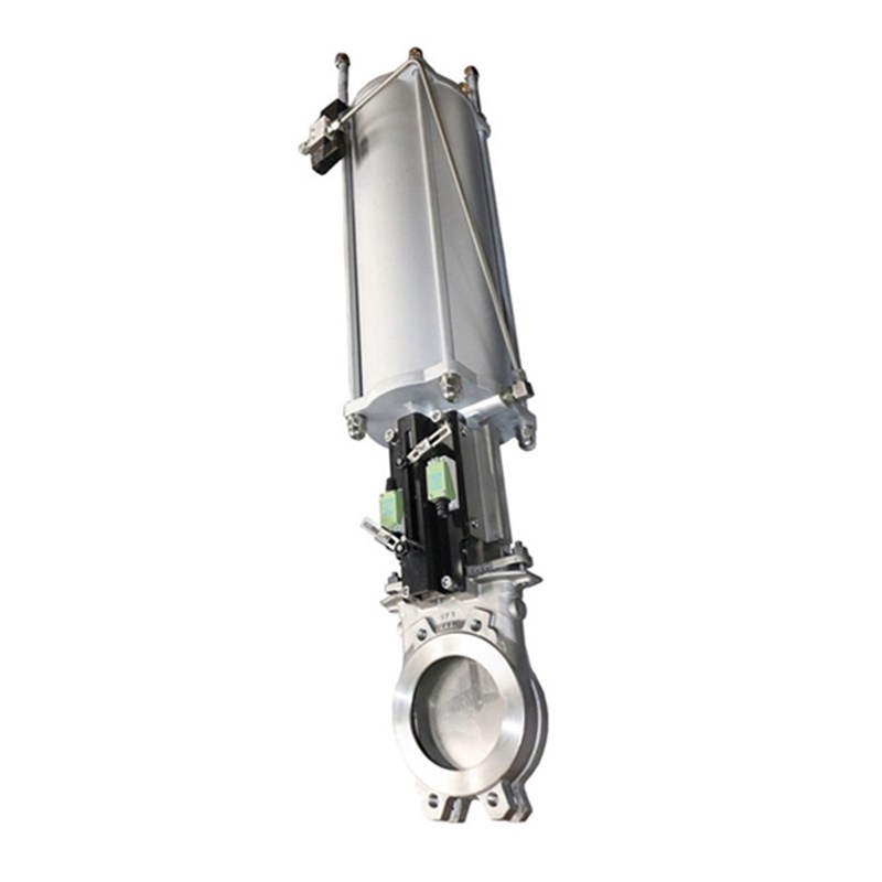 ASTM A351 CF8 Knife Gate Valve, DN200, PN10, 8 IN, Pneumatic