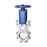 ASTM A351 CF8M Slurry Knife Gate Valve, DN100, PN10, Lug End