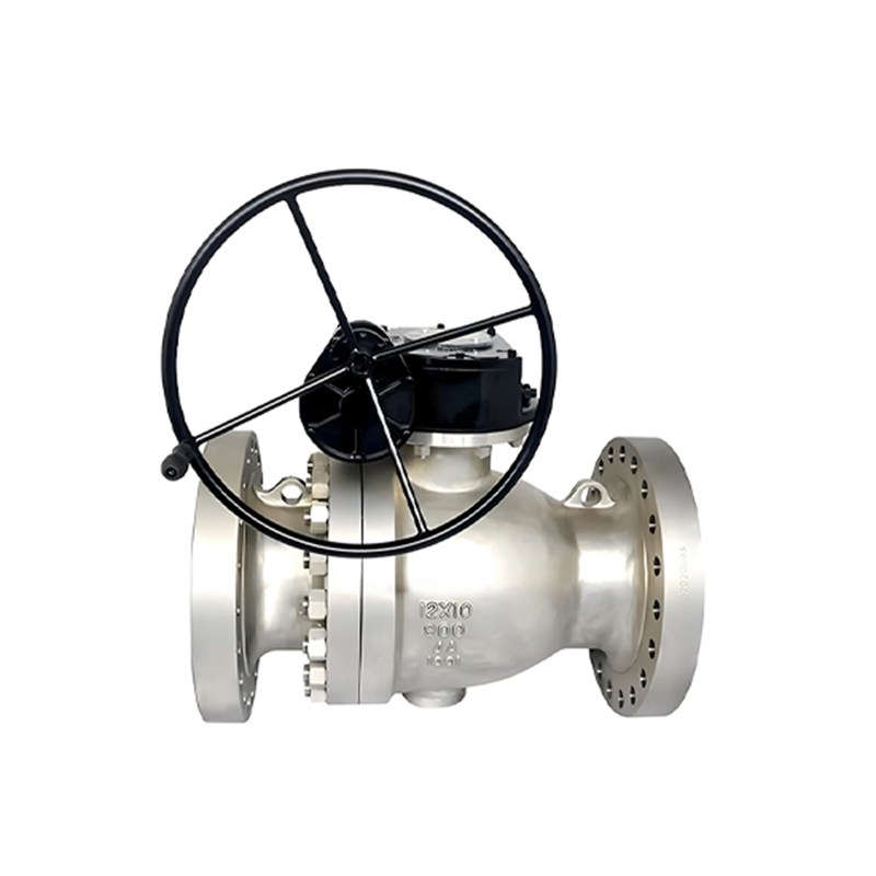 ASTM A890 4A Trunnion Ball Valve, API 6D, 12 * 10 Inch, CL900