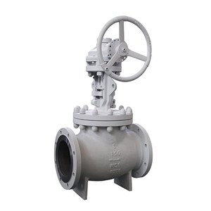 Bevel Gear Globe Valve, BS 1873, ASTM A216 WCB, 6 IN, 150 LB