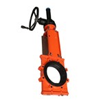 Bevel Gear Slurry Knife Gate Valve, GGG40, DN200, PN10, Lug