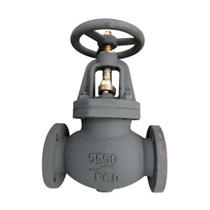 Cast Iron FC200 Globe Valve, JIS F7305, 50A, 5K, 2 IN, FF