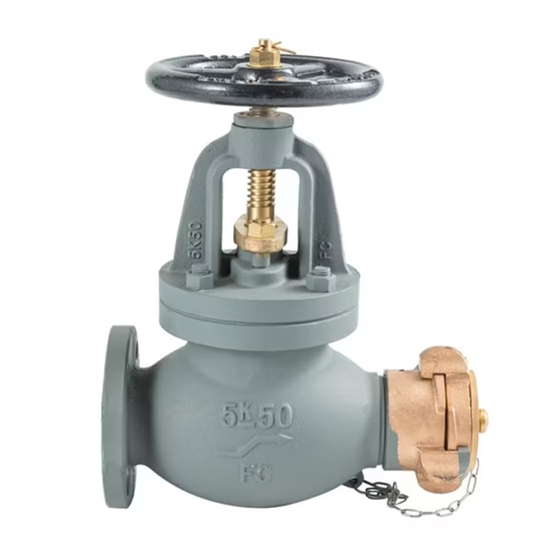 Cast Iron Hose Globe Valve, JIS F7333, FC200, 5K, 50A, 2 IN