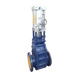 Ceramic Double Disc Gate Valve, 2-16 Inch, 150 LB, Pneumatic