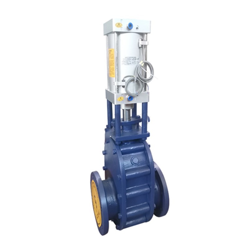 Ceramic Double Disc Gate Valve, 2-16 Inch, 150 LB, Pneumatic