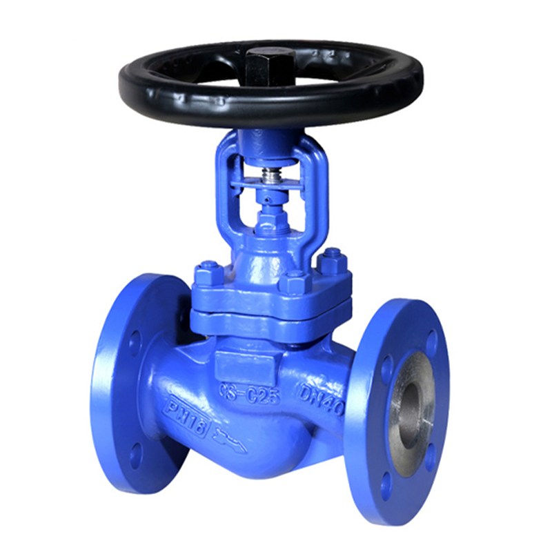DIN 3356 Bellows Sealed Globe Valve, GS-C25, DN40, PN16, RF