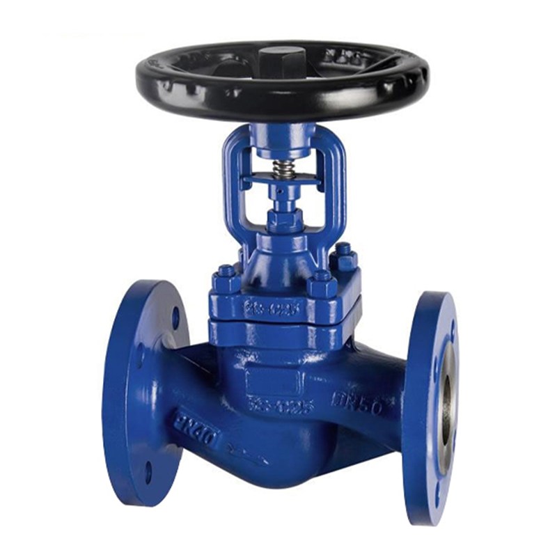 DIN 3356 Globe Valve, GS-C25, DN50, PN40, Bellows Sealed, RF