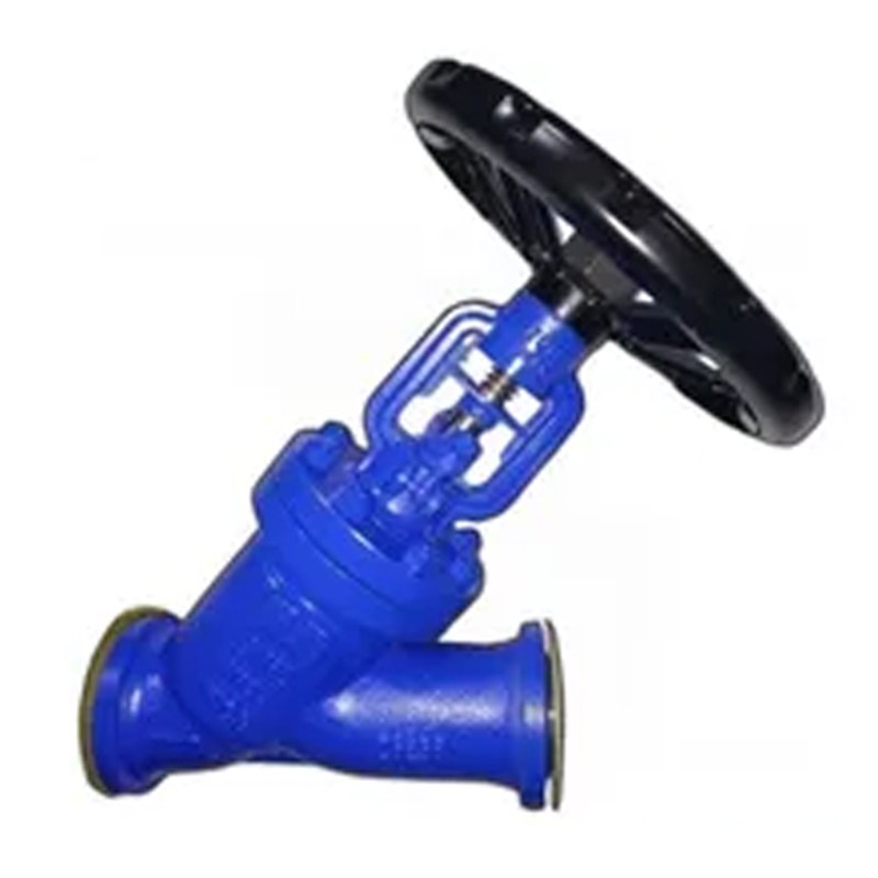 DIN 3356 Y Globe Valve, GS-C25, DN80, PN25, Bellows Sealed