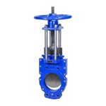 Ductile Iron Knife Gate Valve, GGG40, DN100, PN10, FBE Coated