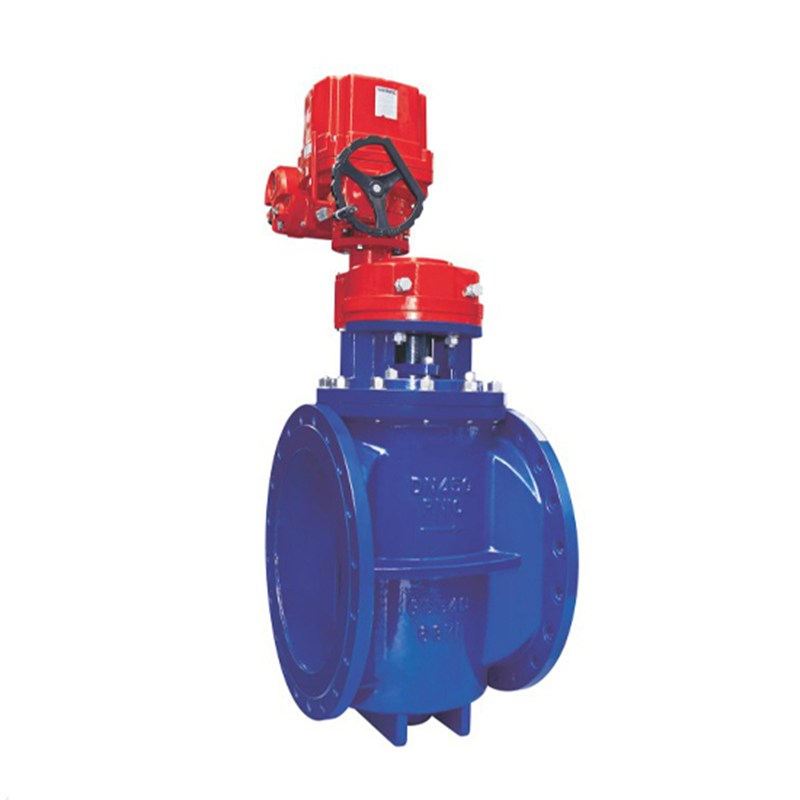 Electric Actuated Eccentric Plug Valve, API 6D, GGG40, DN450, PN10