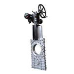 Electric Actuated Knife Gate Valve, A351 CF8, 16 IN, CL150
