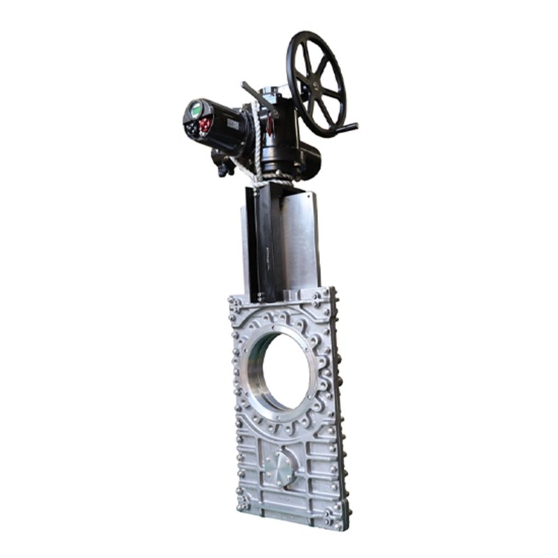 Electric Actuated Knife Gate Valve, A351 CF8, 16 IN, CL150