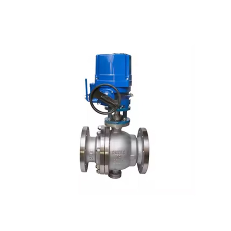 Electric V Port Ball Valve, ASTM A351 CF8, DN150, PN16, RF