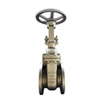 EN 1.4408 Gate Valve, DIN 3352 F4, DN100, PN10, Rising Stem