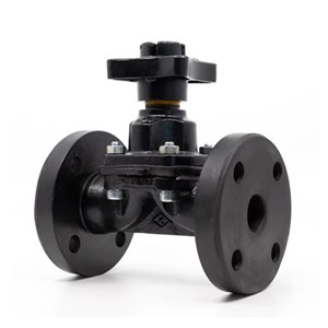 EPDM Lined Diaphragm Valve, BS 5156, GGG40, 1-1/2 IN, 150 LB