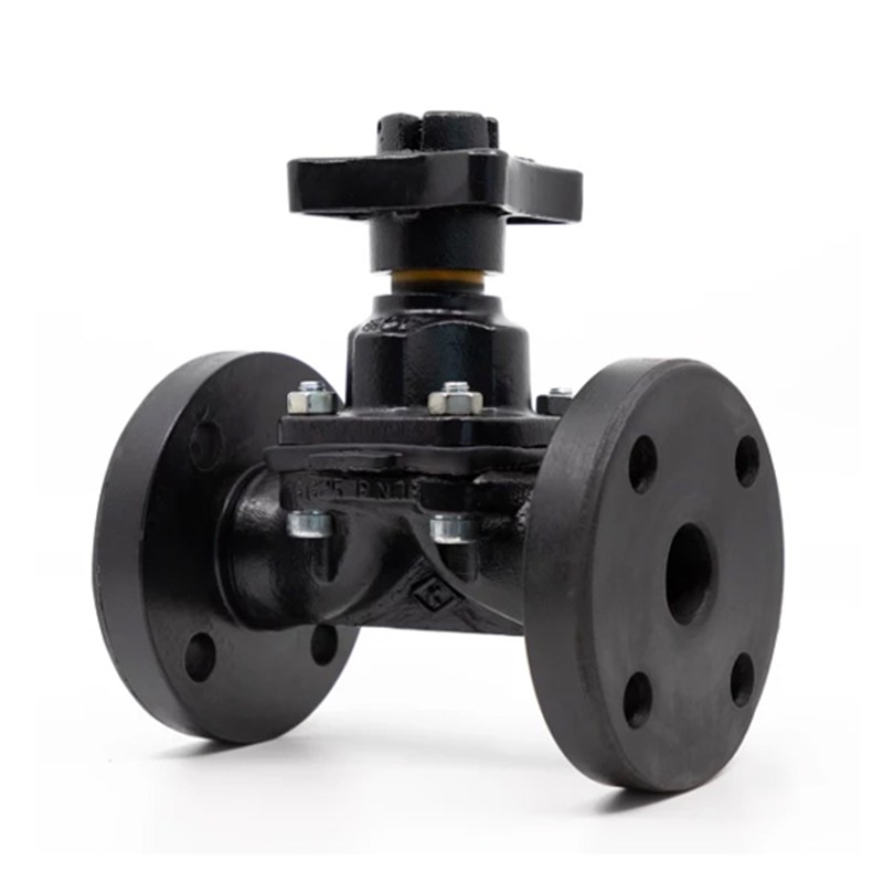 EPDM Lined Diaphragm Valve, BS 5156, GGG40, 1-1/2 IN, 150 LB