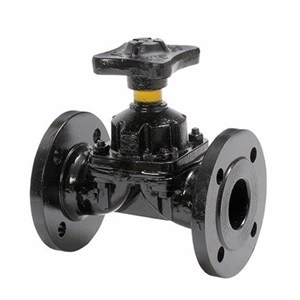 EPDM Lined Diaphragm Valves, BS 5156, Ductile Iron, DN50, RF