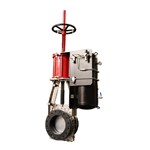 Full Bore Knife Gate Valve, CF8M, 16 Inch, CL150, Pneumatic