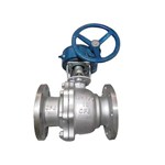Gearbox Floating Ball Valve, API 6D, A216 WCB, DN100, PN16